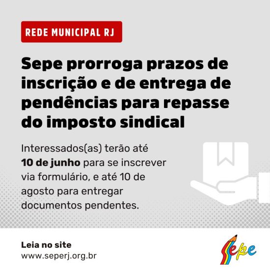 Sepe aumenta prazo de inscrição e entrega de pendências para receber