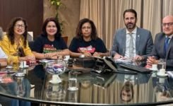 Governador Ricardo Couto recebeu o Sepe em audiência e discutiu a pauta econômica